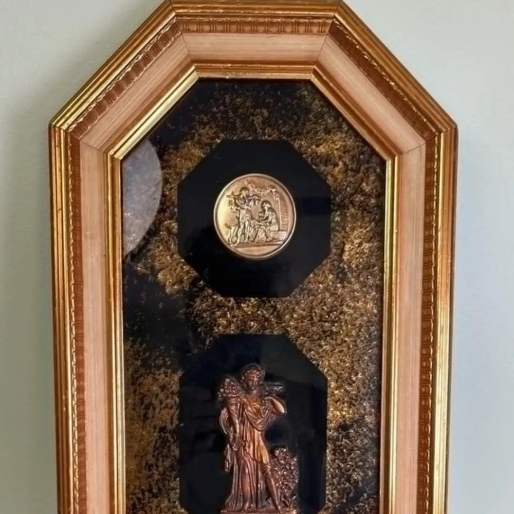 MCM Wall Decor Neoclassical Black & Gold by Turner Mfg. Hollywood Regency‎